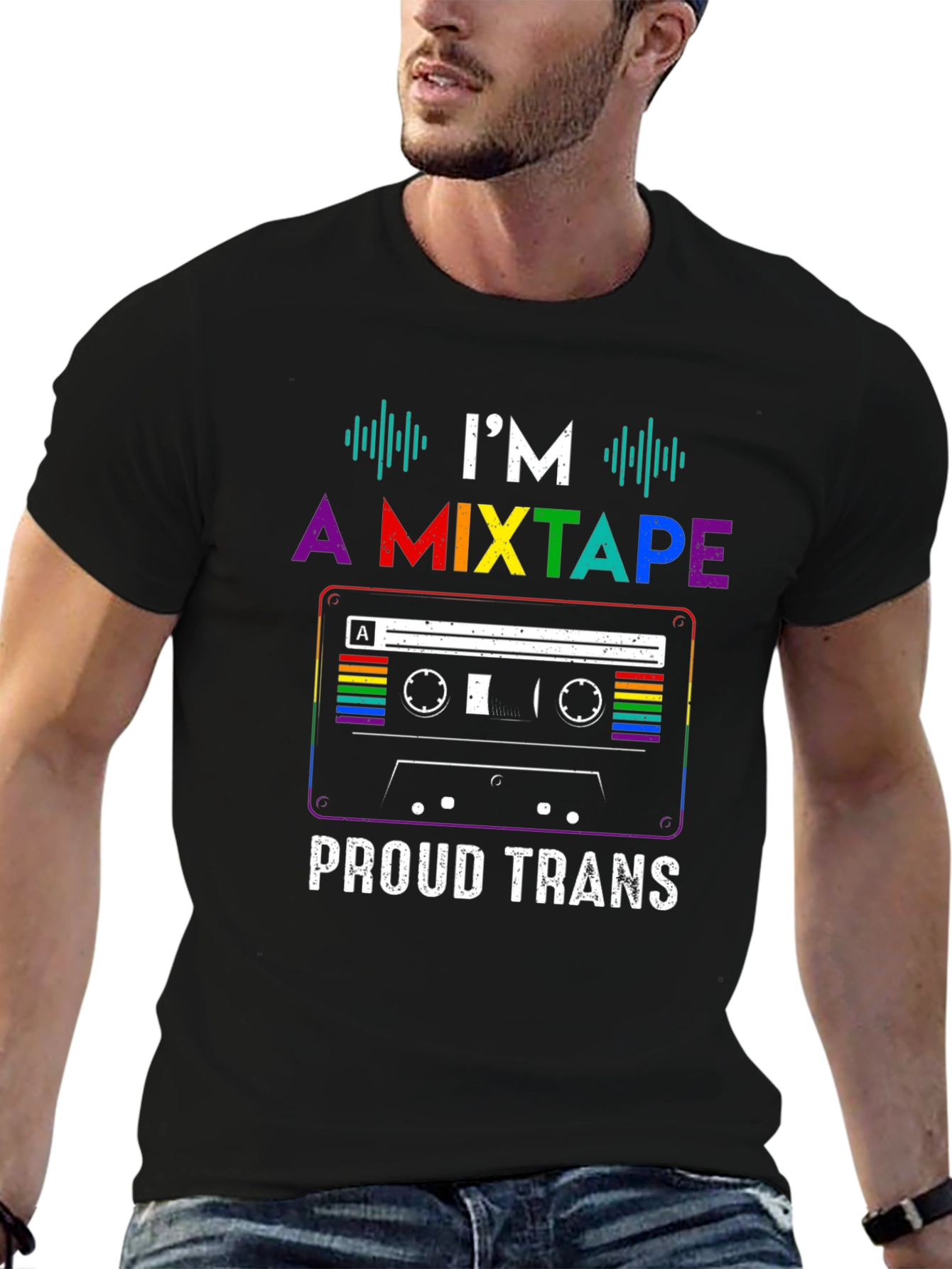 Proud Trans Mixtape T-Shirt - LGBTQ+ Pride Tee