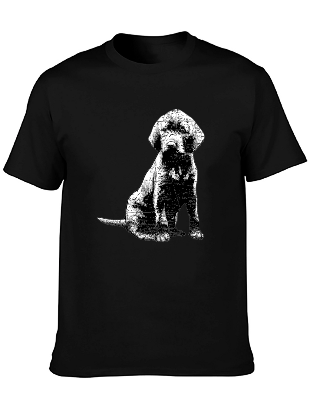 Dog Graphic Tee - Mens Black T-Shirt