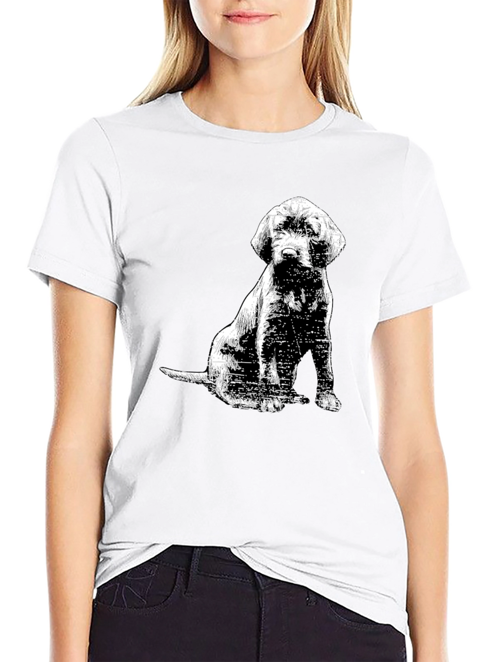 Dog Graphic Tee - Mens Black T-Shirt