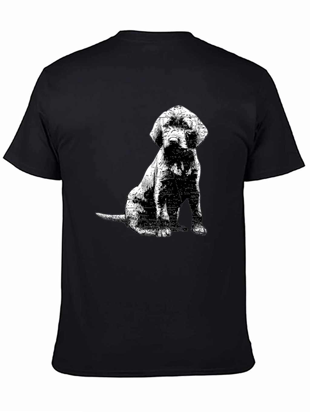Dog Graphic Tee - Mens Black T-Shirt