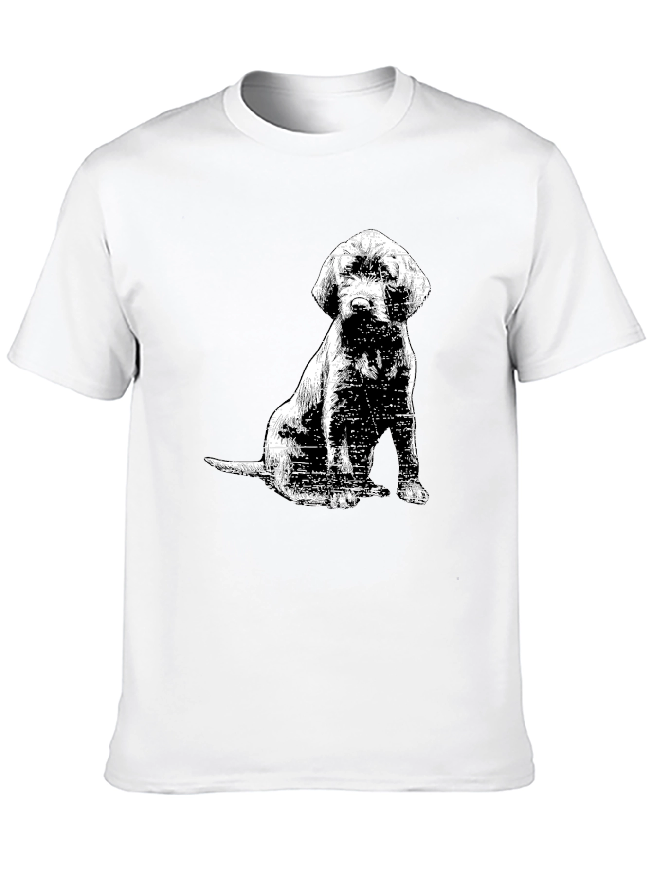 Dog Graphic Tee - Mens Black T-Shirt