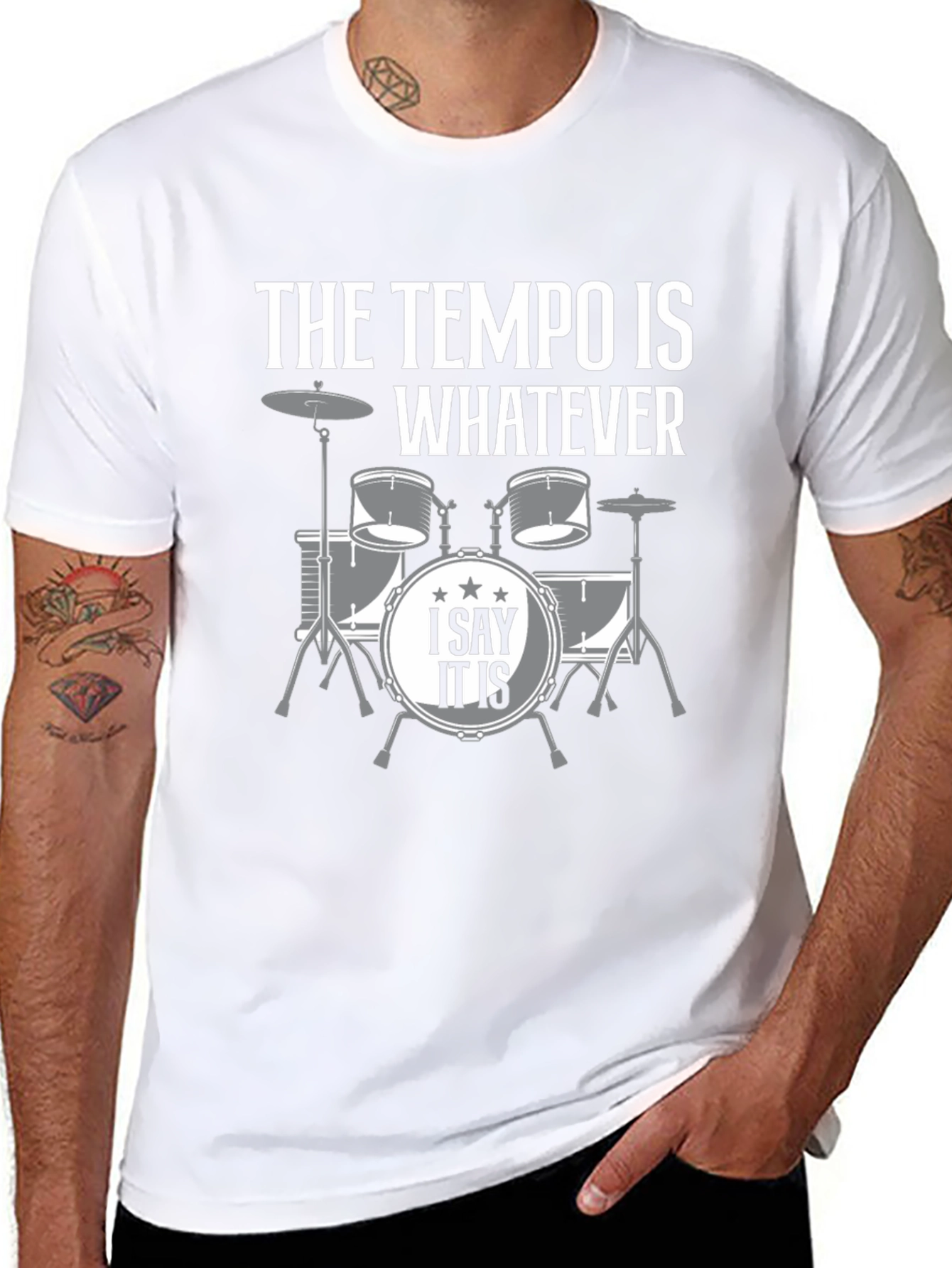 The Tempo is Whatever Drummer T-Shirt