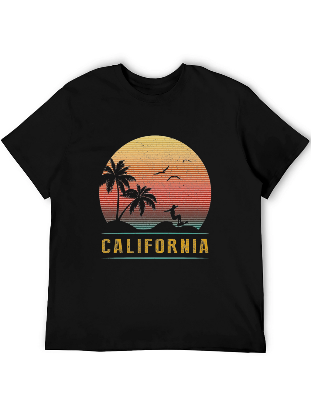 California Sunset Surf Graphic Tee