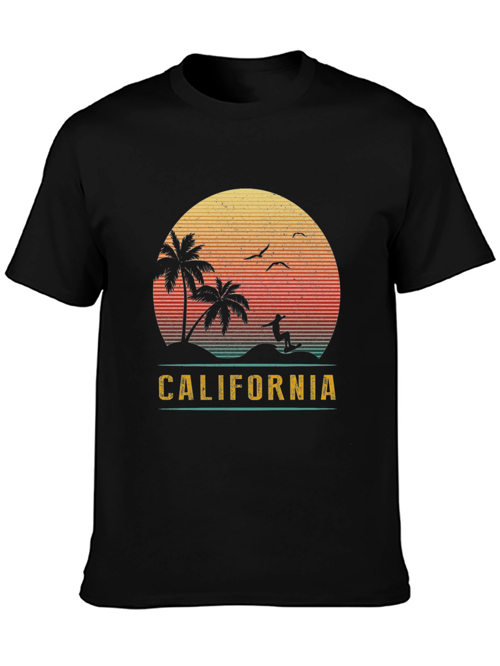 California Sunset Surf Graphic Tee