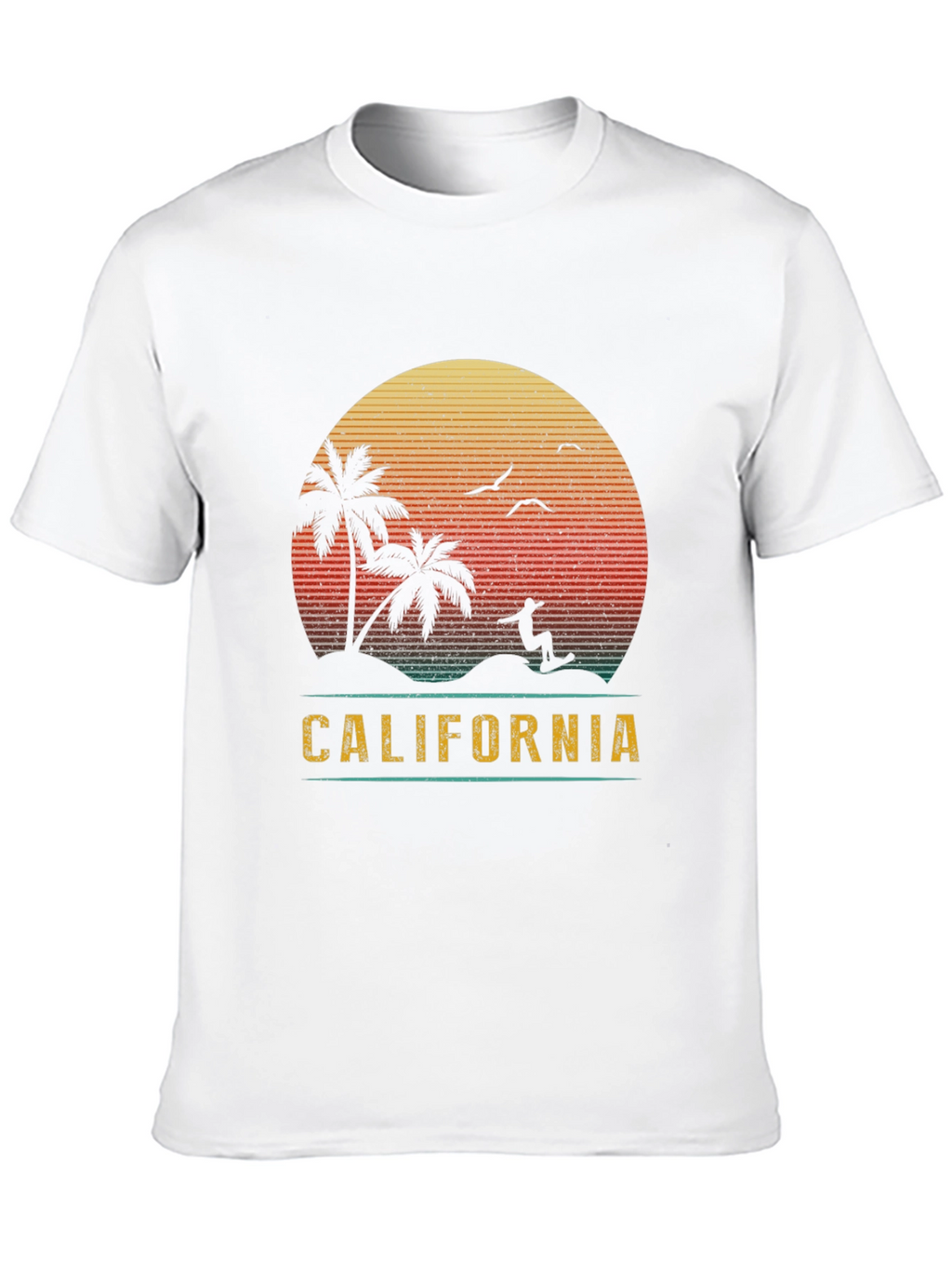 California Sunset Surf Graphic Tee