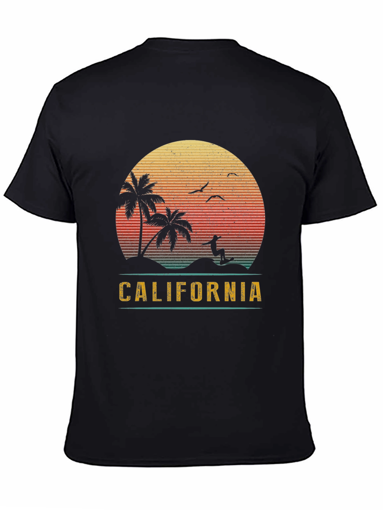 California Sunset Surf Graphic Tee