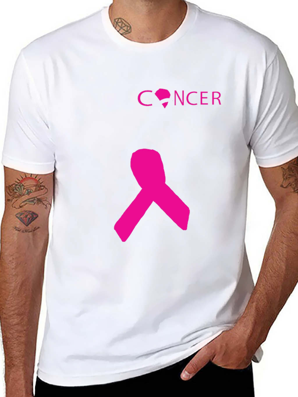 Pink Ribbon Cancer Awareness T-Shirt