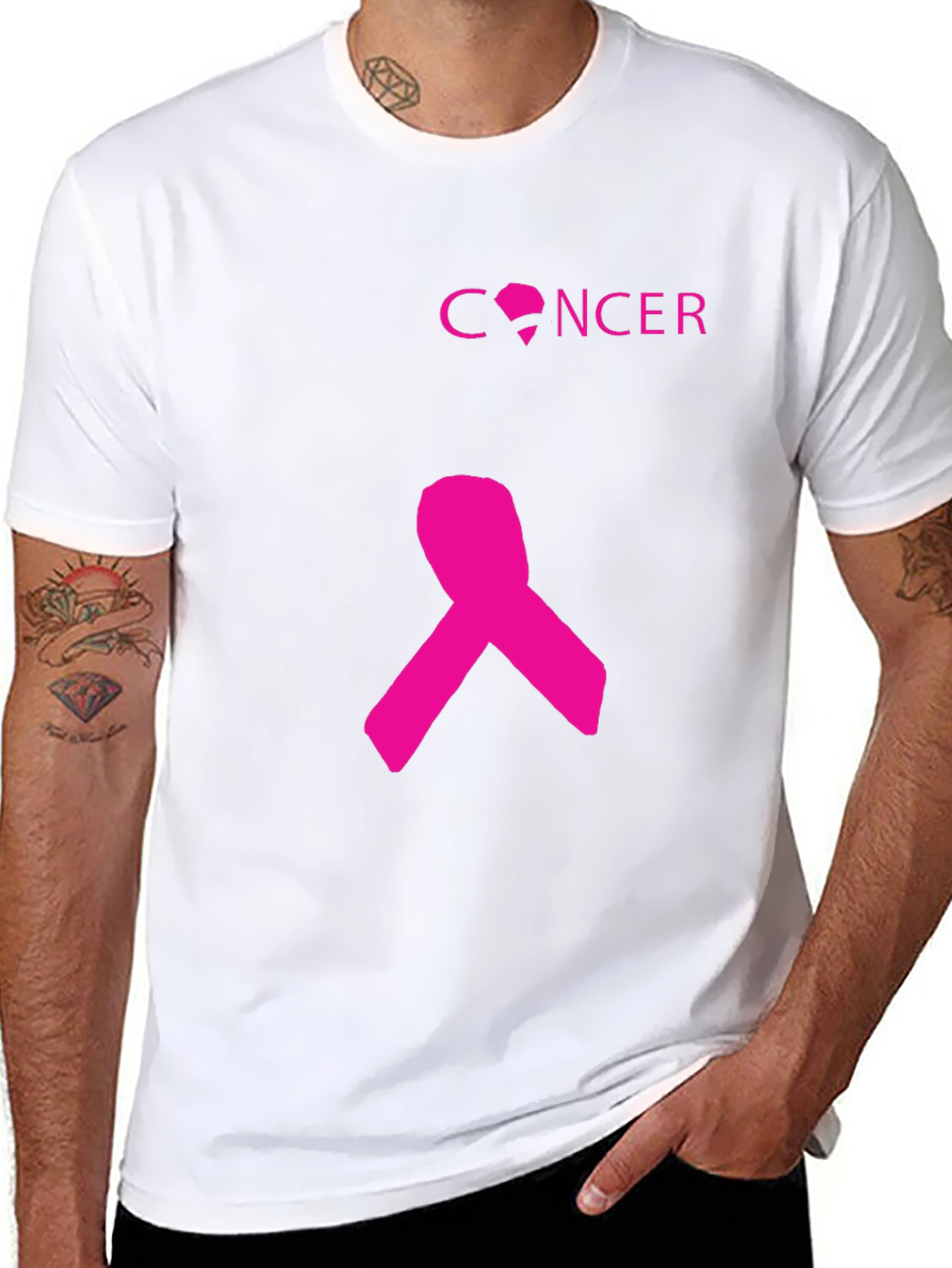 Pink Ribbon Cancer Awareness T-Shirt