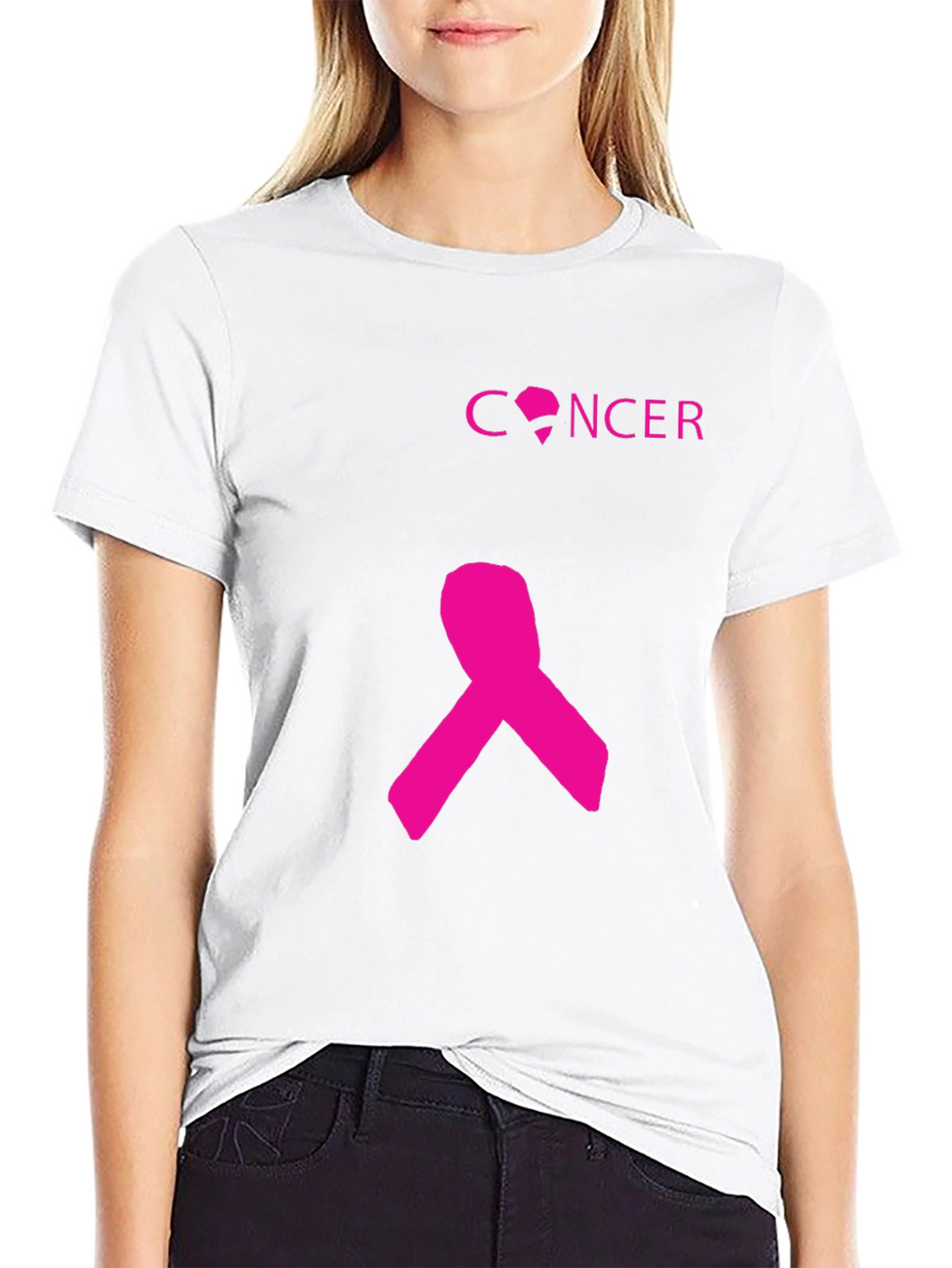 Pink Ribbon Cancer Awareness T-Shirt