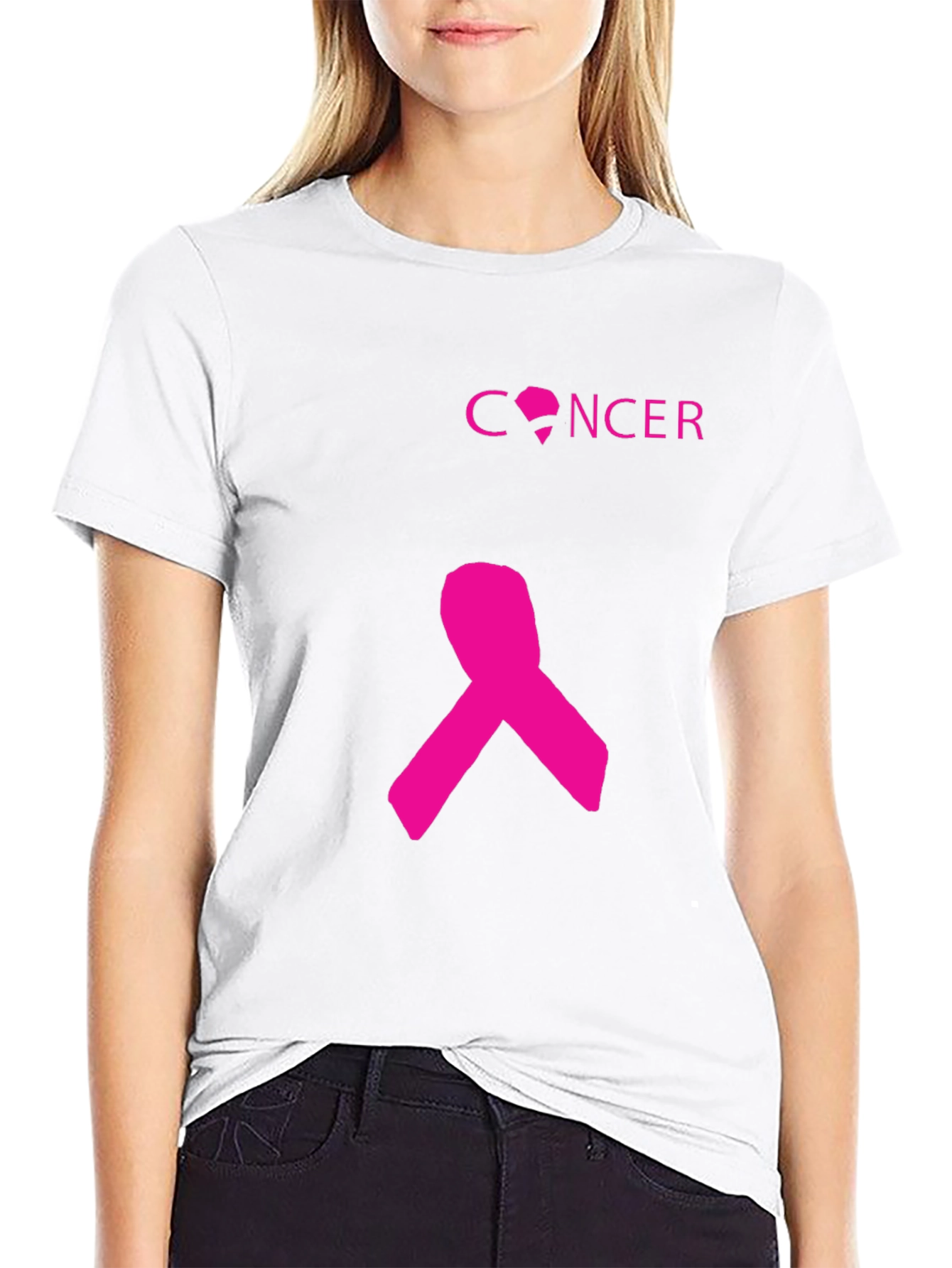 Pink Ribbon Cancer Awareness T-Shirt