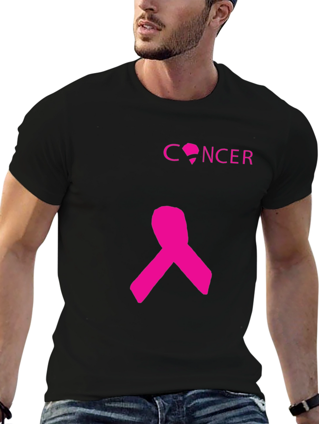 Pink Ribbon Cancer Awareness T-Shirt