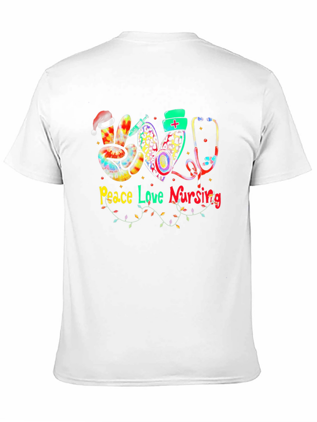 Peace Love Nursing Christmas T-Shirt