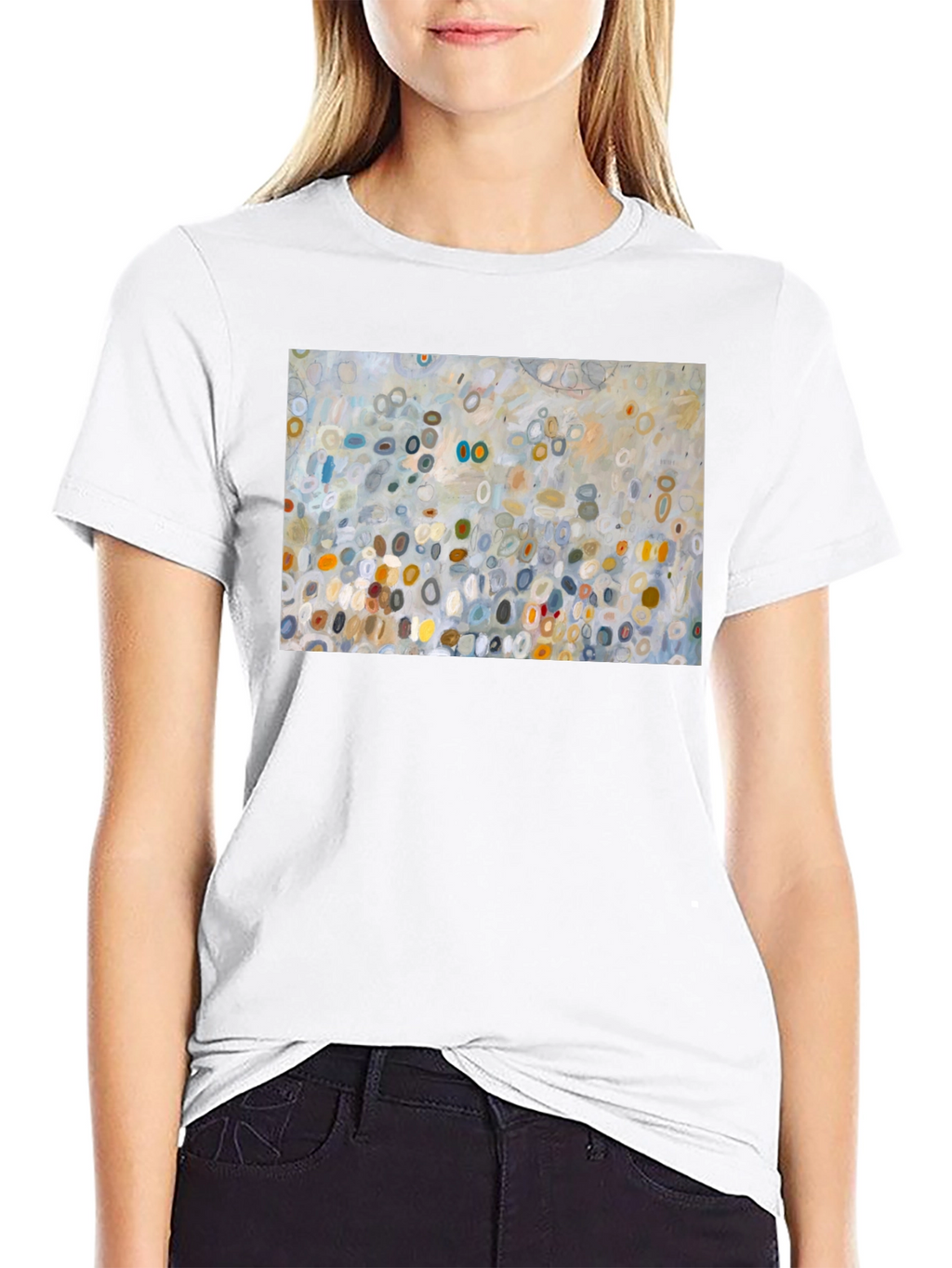 Abstract Art Graphic Black T-Shirt