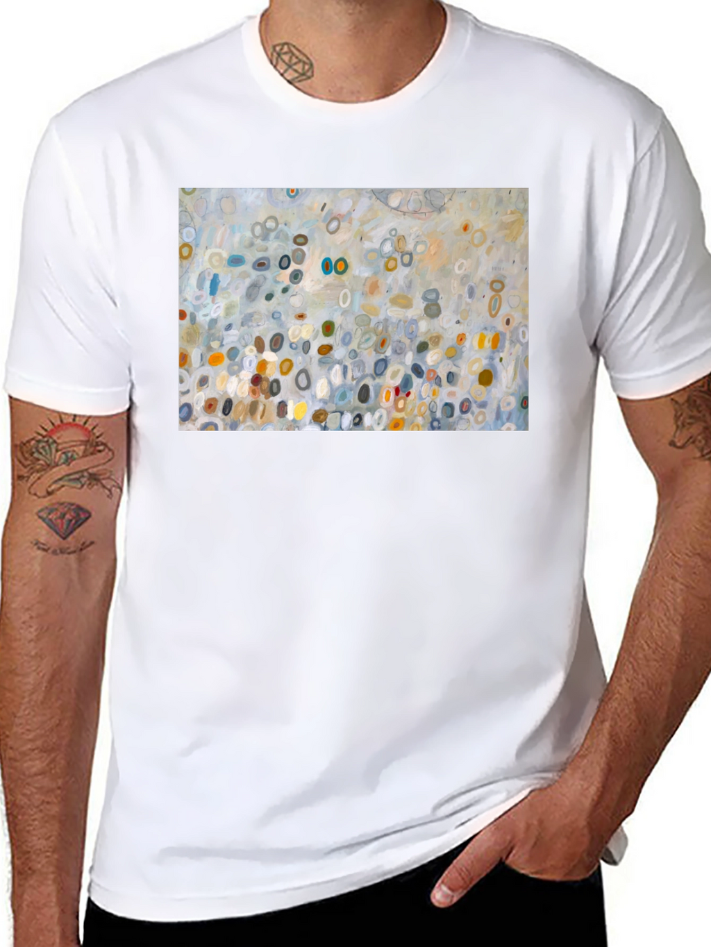 Abstract Art Graphic Black T-Shirt