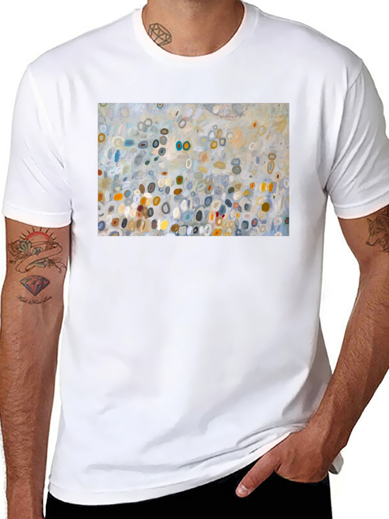 Abstract Art Graphic Black T-Shirt