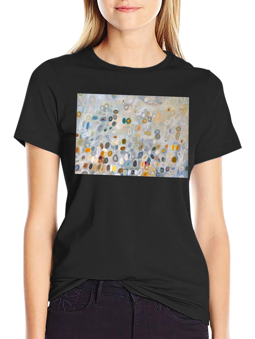 Abstract Art Graphic Black T-Shirt