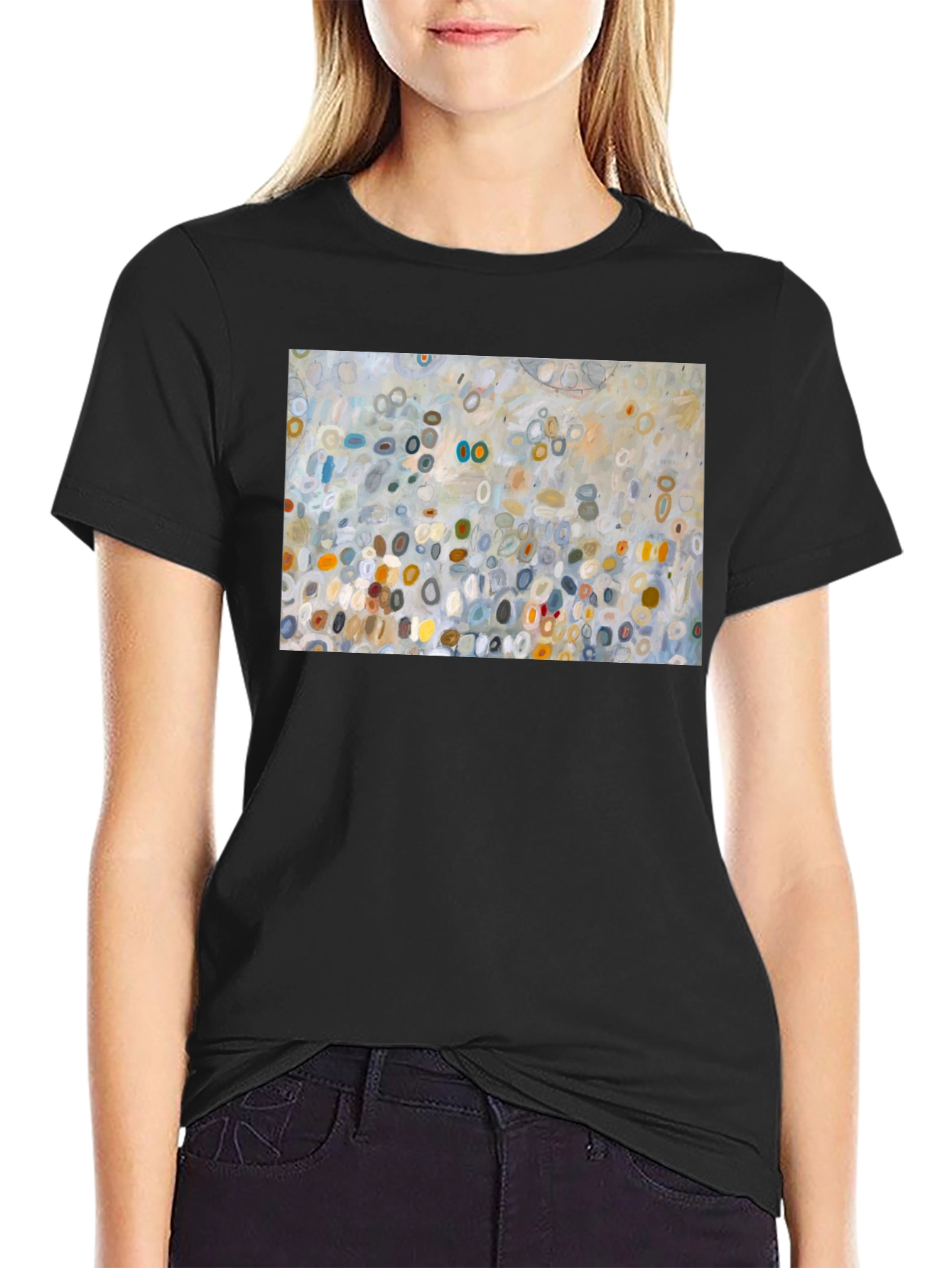 Abstract Art Graphic Black T-Shirt