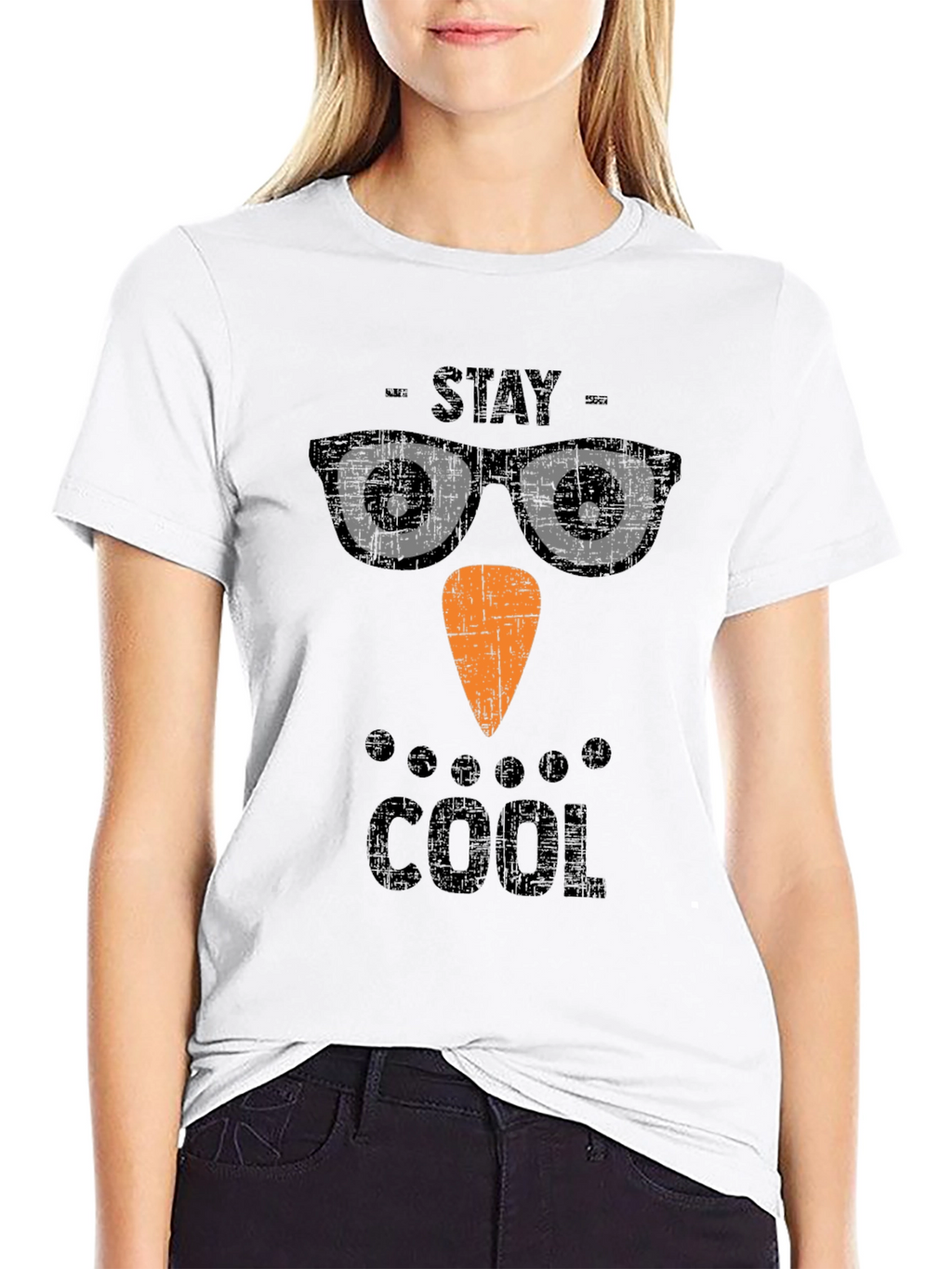 Stay Cool Snowman T-Shirt - Holiday Graphic Tee