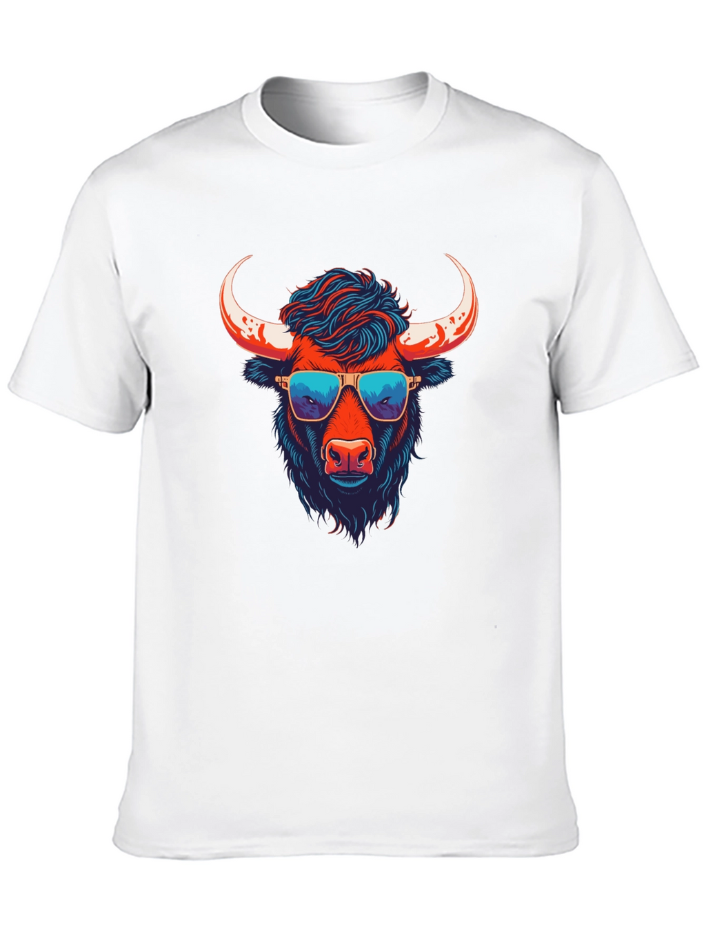 Cool Bull Graphic Tee - Black Cotton Blend