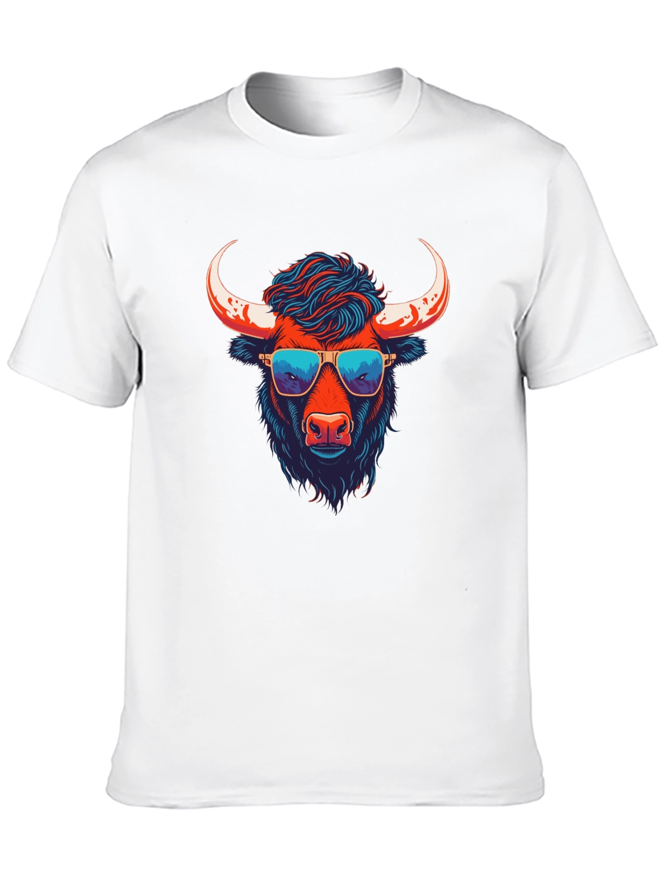 Cool Bull Graphic Tee - Black Cotton Blend