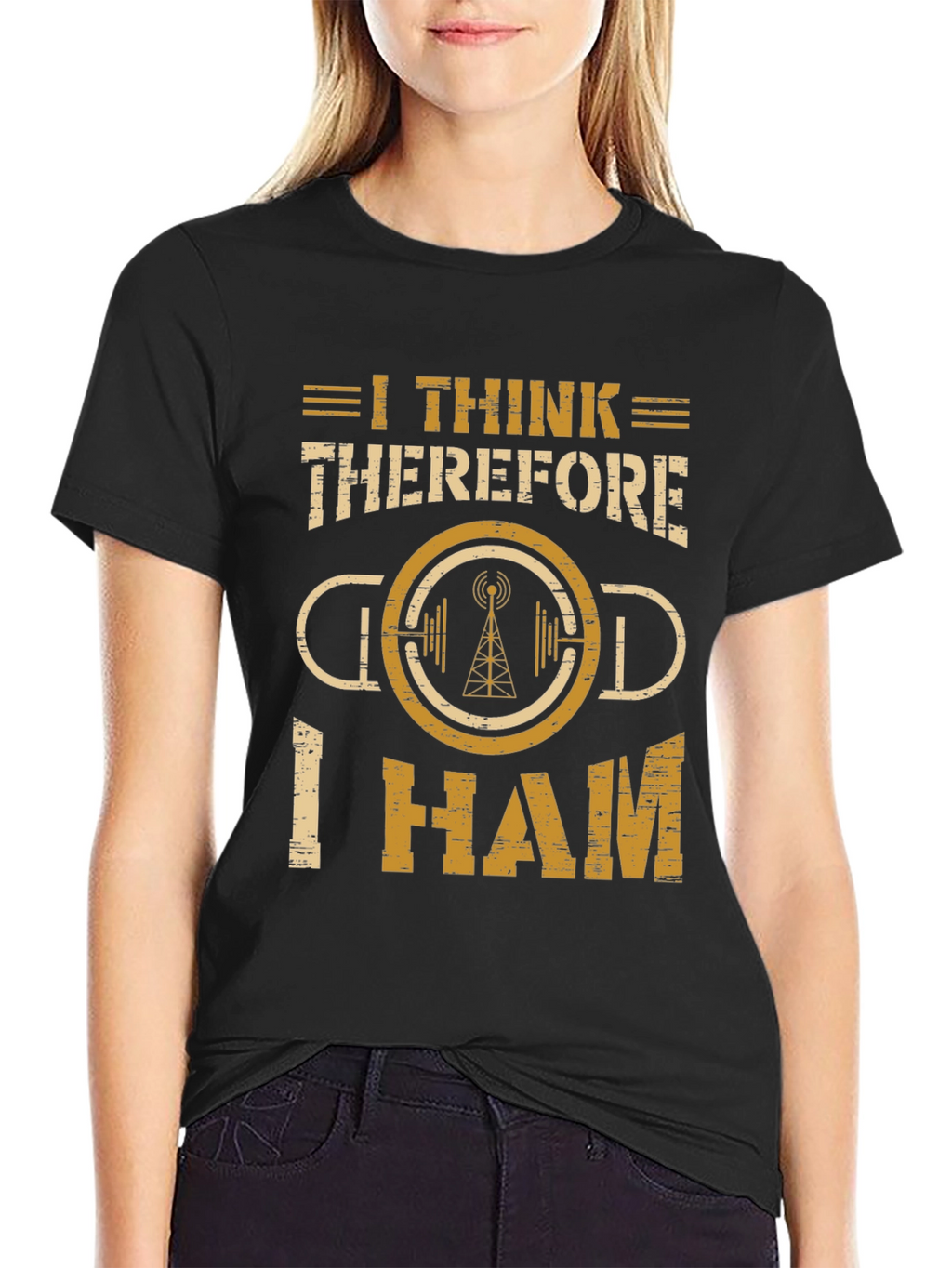 I Think Therefore I Ham Radio T-Shirt