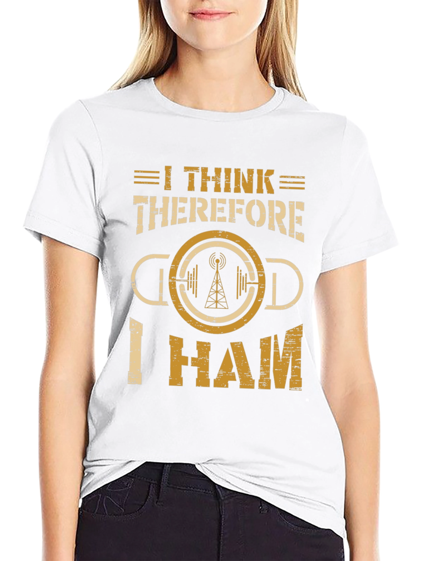 I Think Therefore I Ham Radio T-Shirt