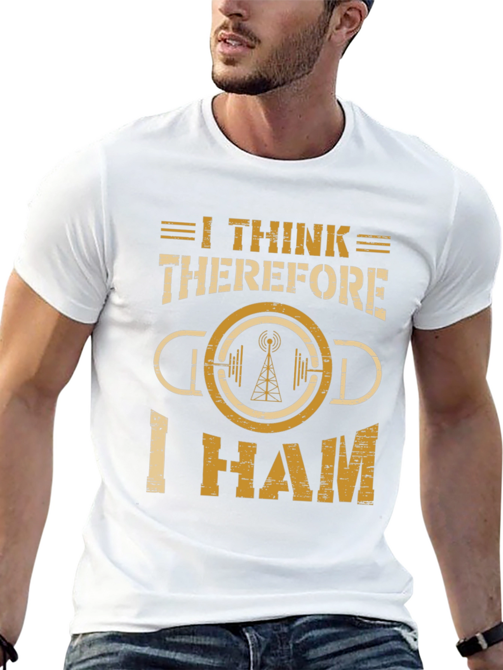 I Think Therefore I Ham Radio T-Shirt