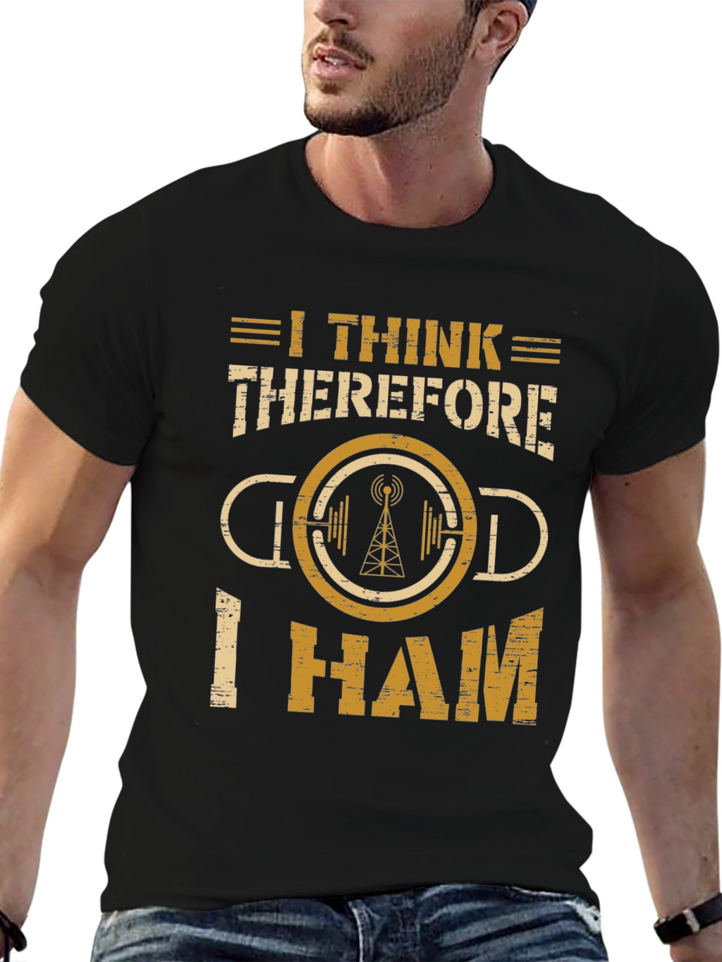 I Think Therefore I Ham Radio T-Shirt