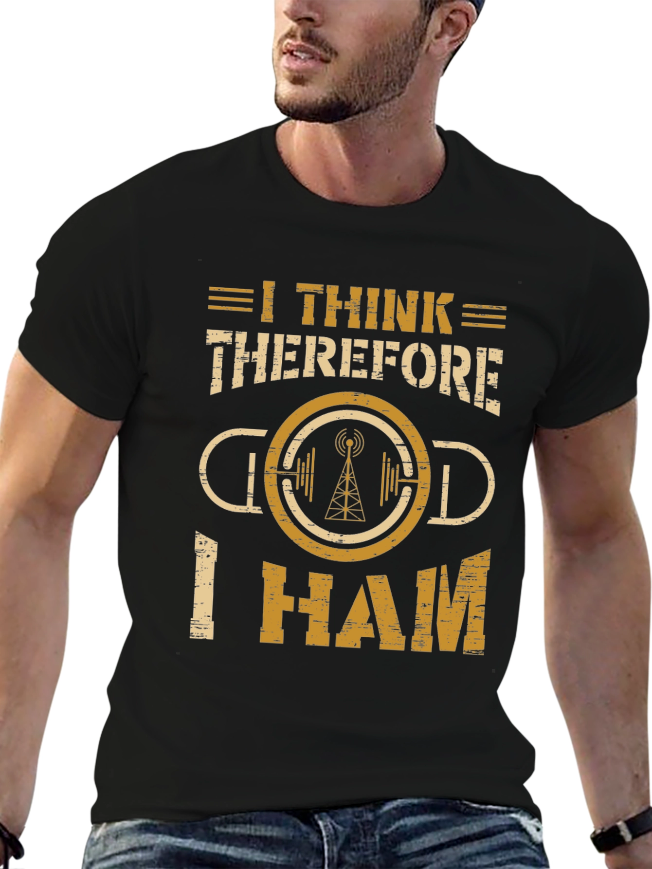I Think Therefore I Ham Radio T-Shirt