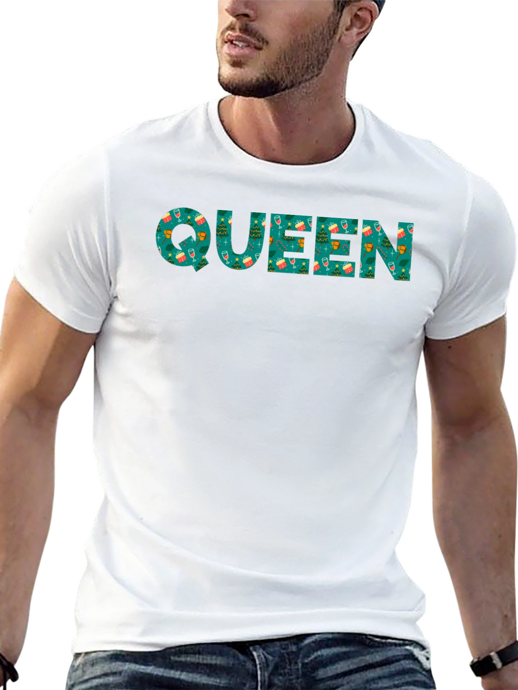 Festive Queen Christmas T-Shirt - Holiday Apparel
