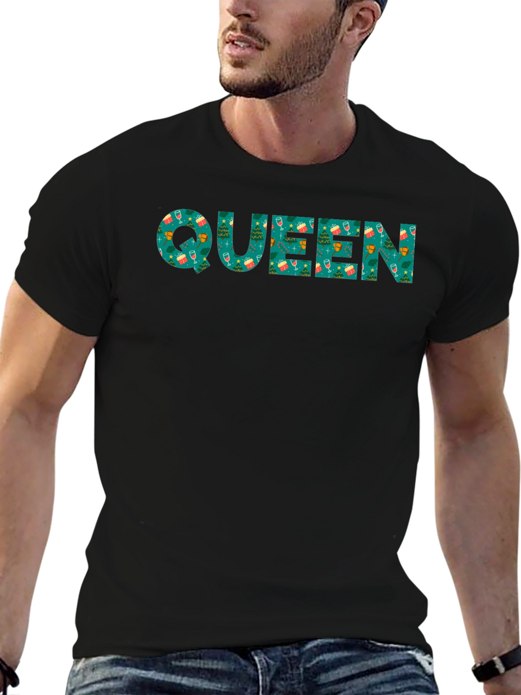 Festive Queen Christmas T-Shirt - Holiday Apparel