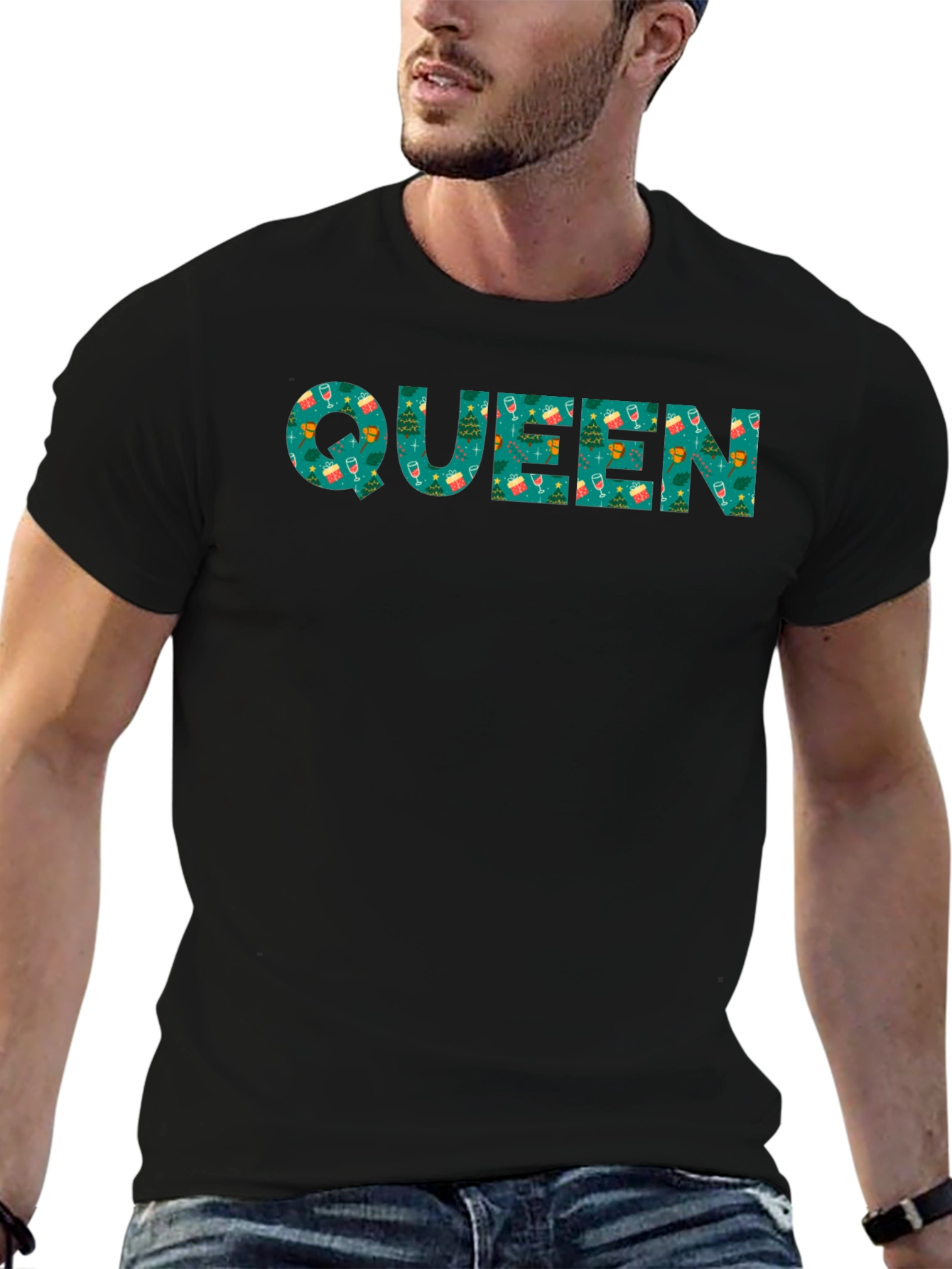 Festive Queen Christmas T-Shirt - Holiday Apparel