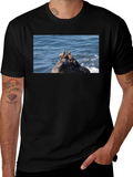 Sea Lions on Rock Graphic T-Shirt