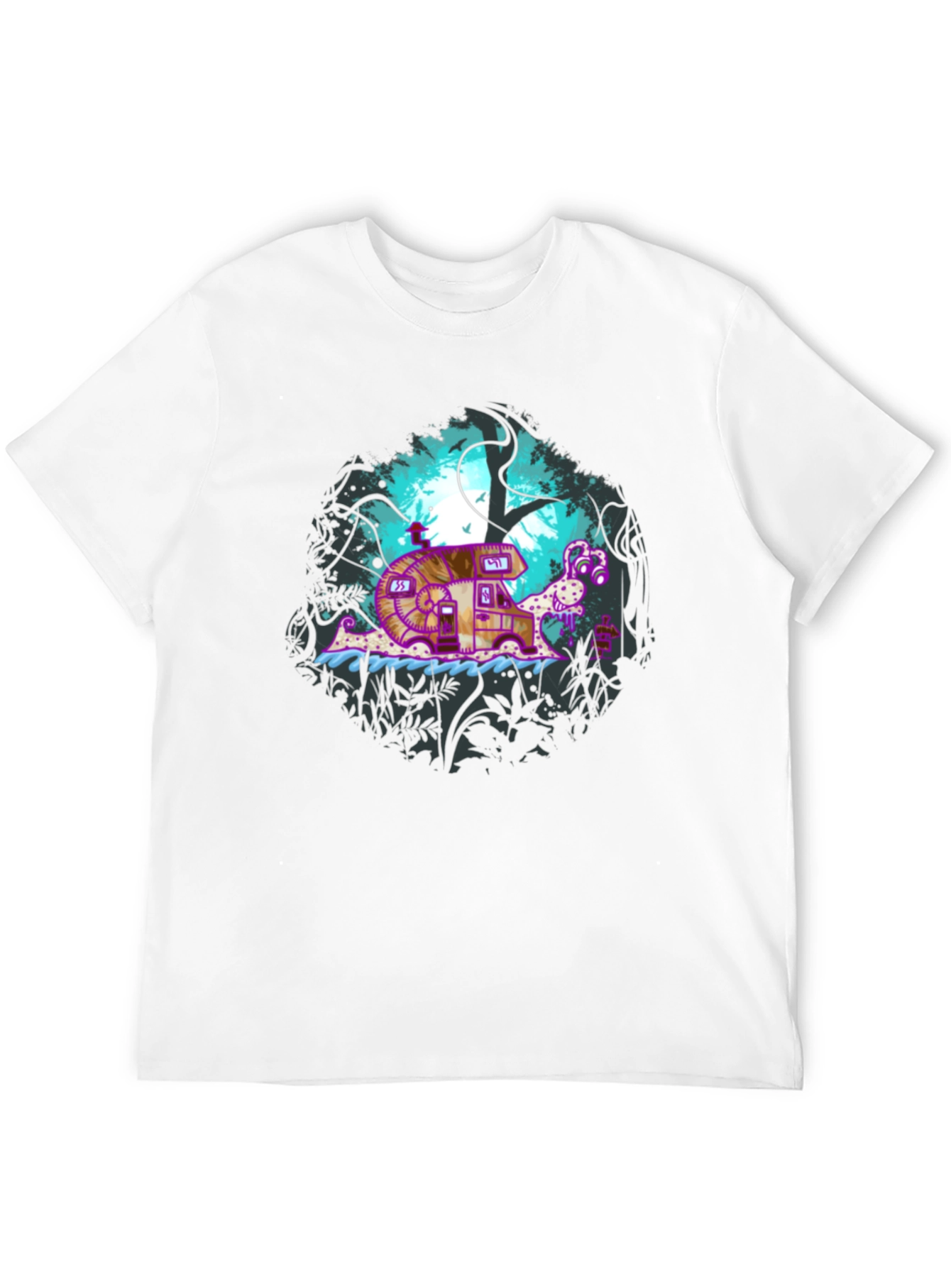 Snail Camper Graphic T-Shirt - Nature & Travel