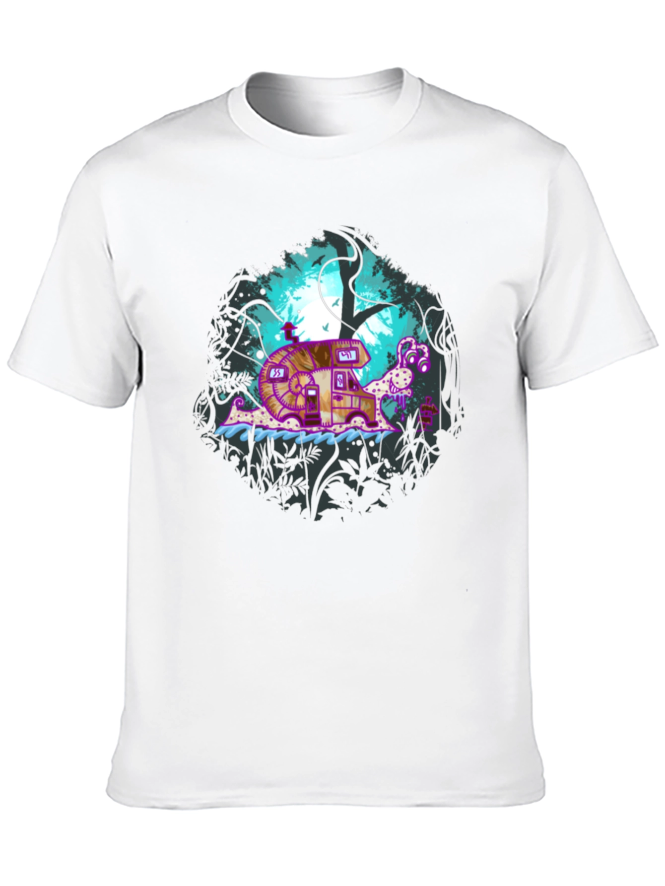 Snail Camper Graphic T-Shirt - Nature & Travel