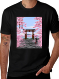 Japanese Sakura Blossom Graphic T-Shirt