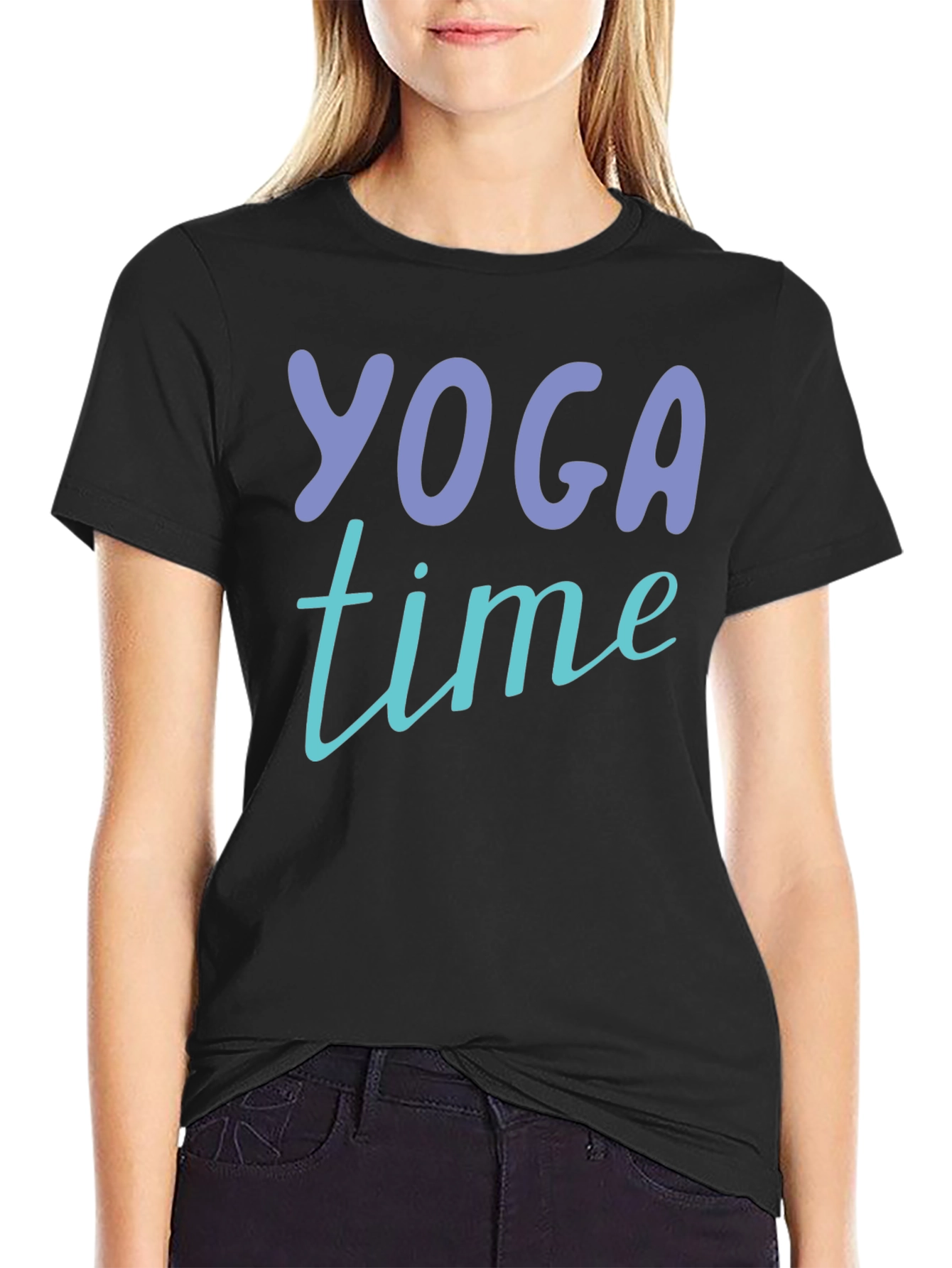 Yoga Time T-Shirt - Soft Cotton Blend Relaxed Fit