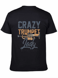Crazy Trumpet Lady T-Shirt