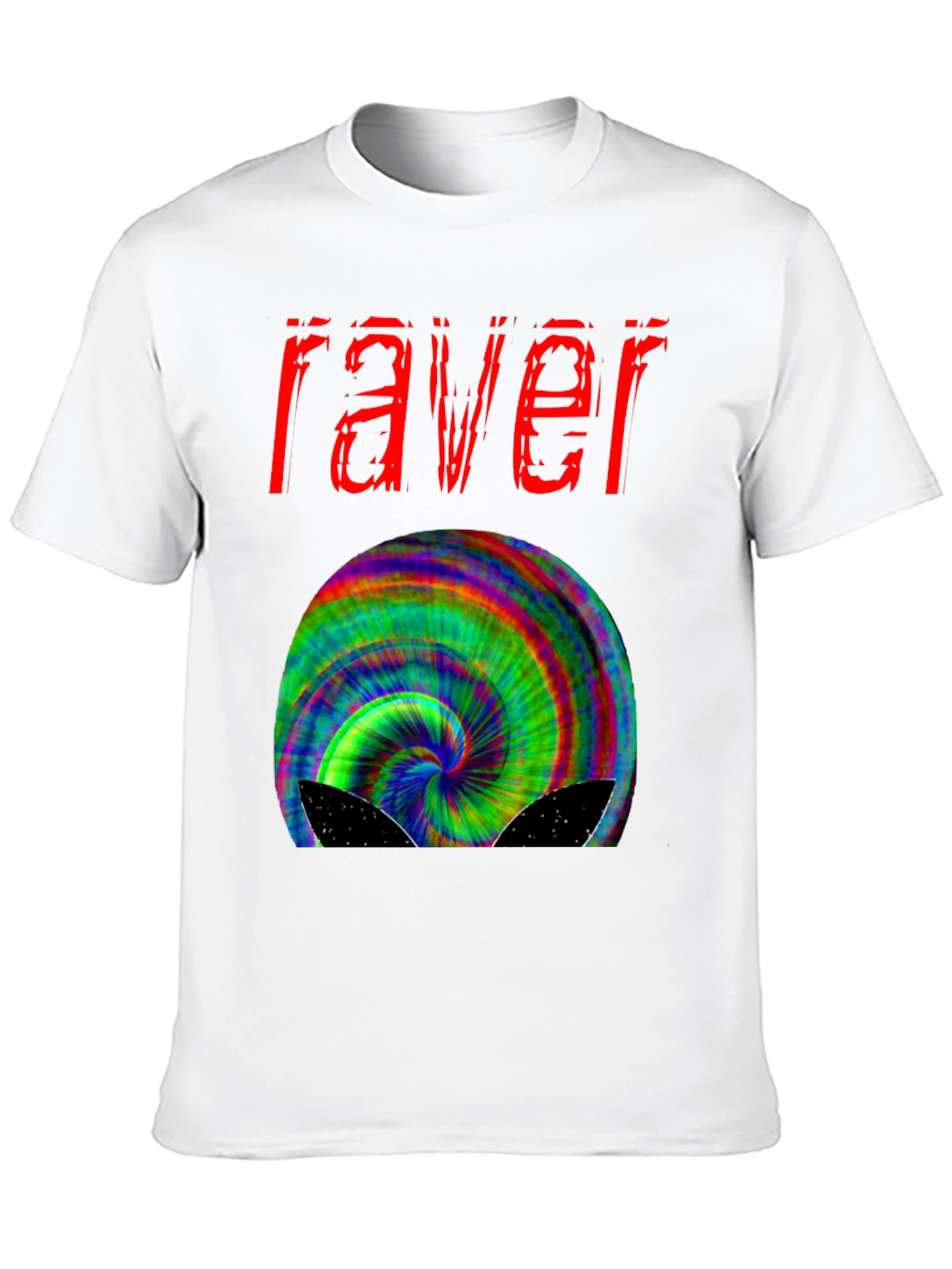 Raver Trippy T-Shirt - Psychedelic Design