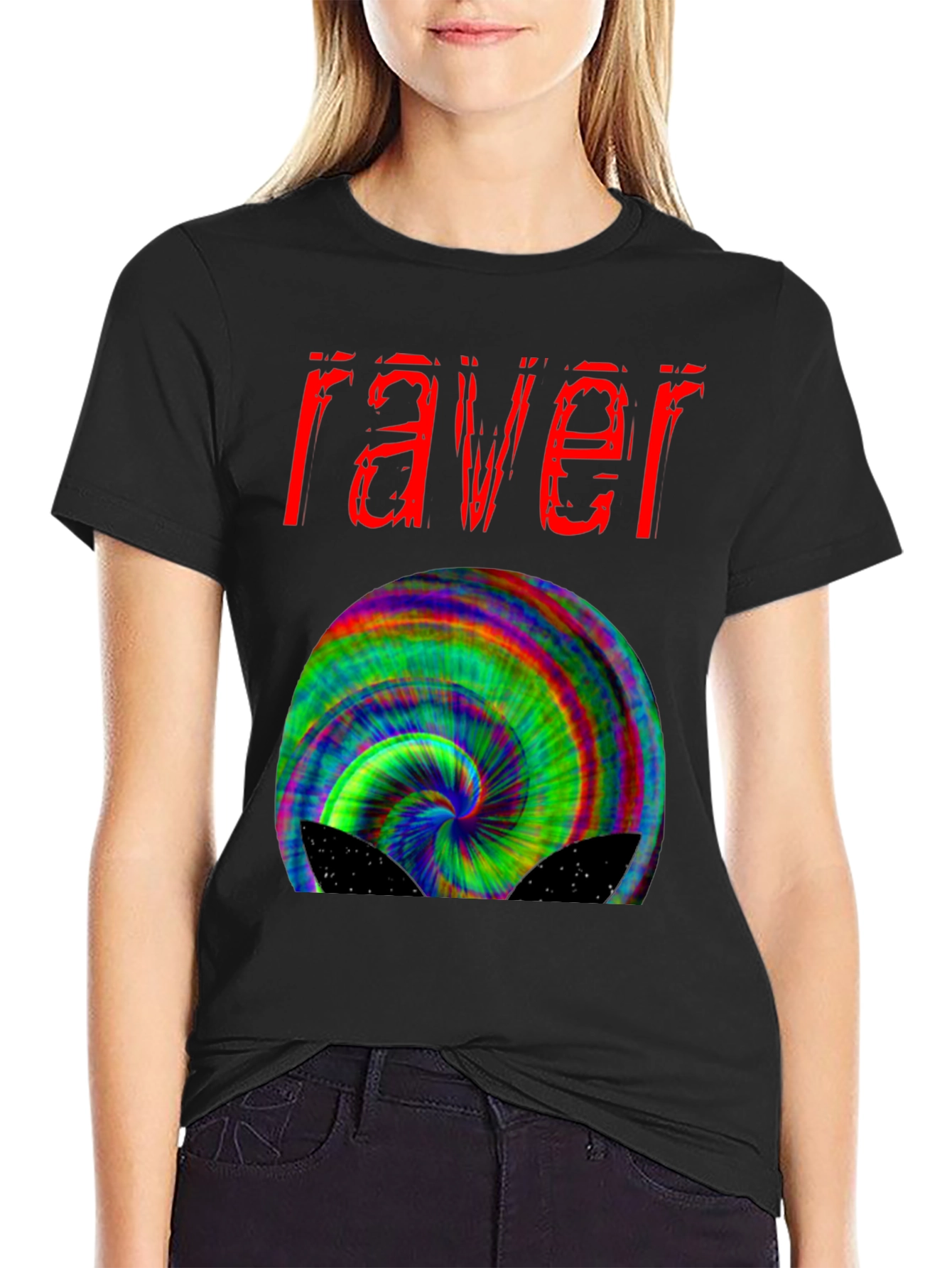 Raver Trippy T-Shirt - Psychedelic Design