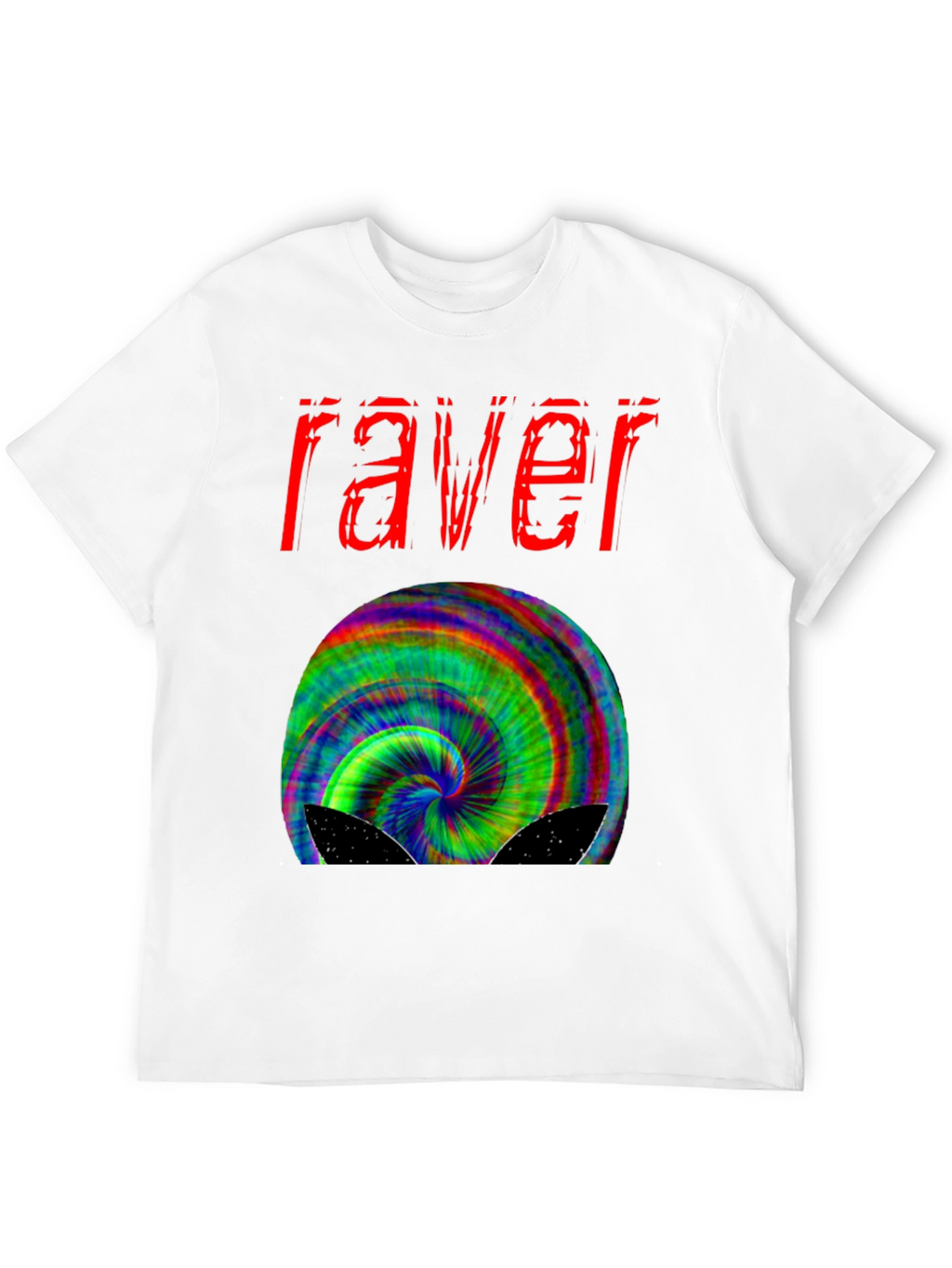 Raver Trippy T-Shirt - Psychedelic Design