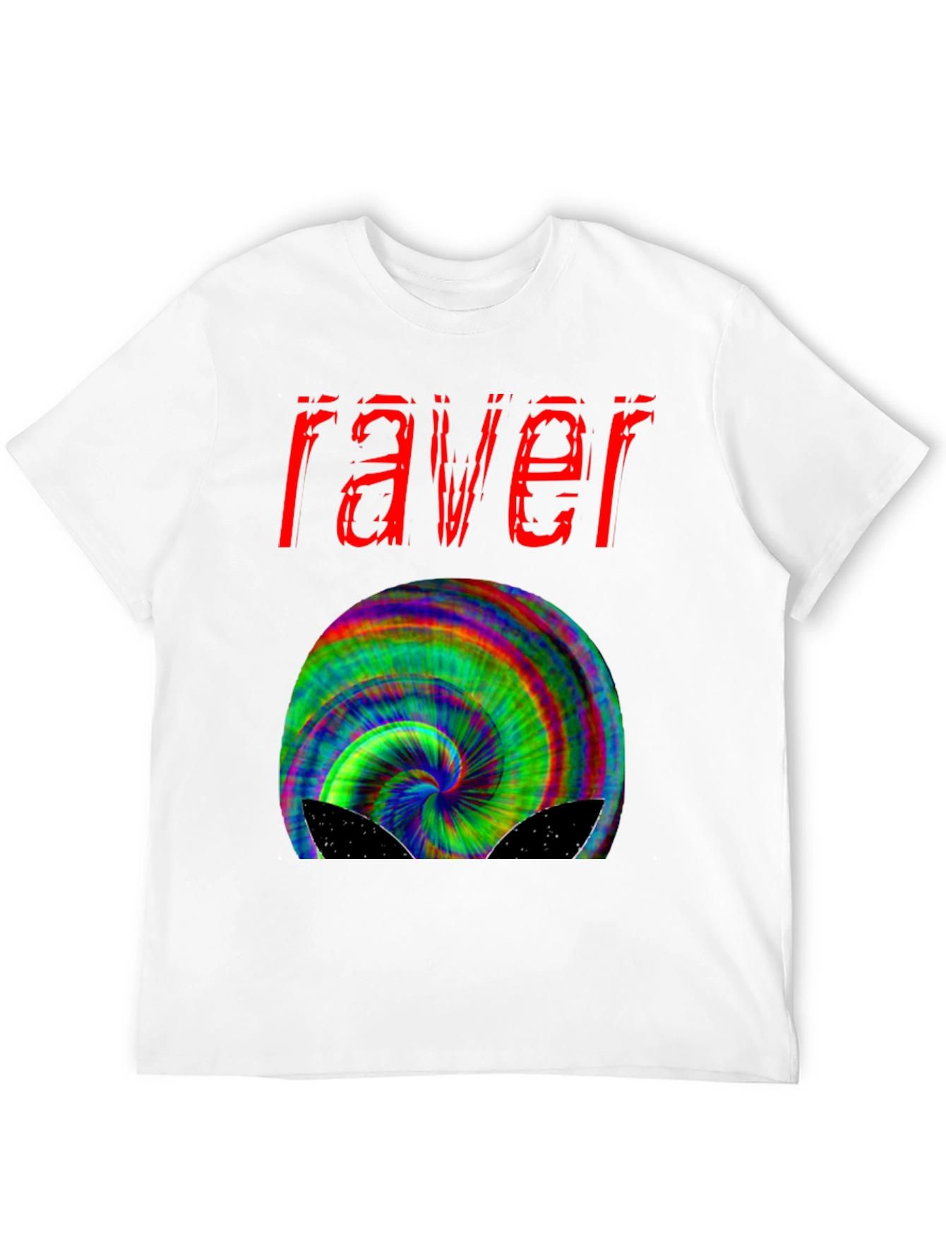 Raver Trippy T-Shirt - Psychedelic Design