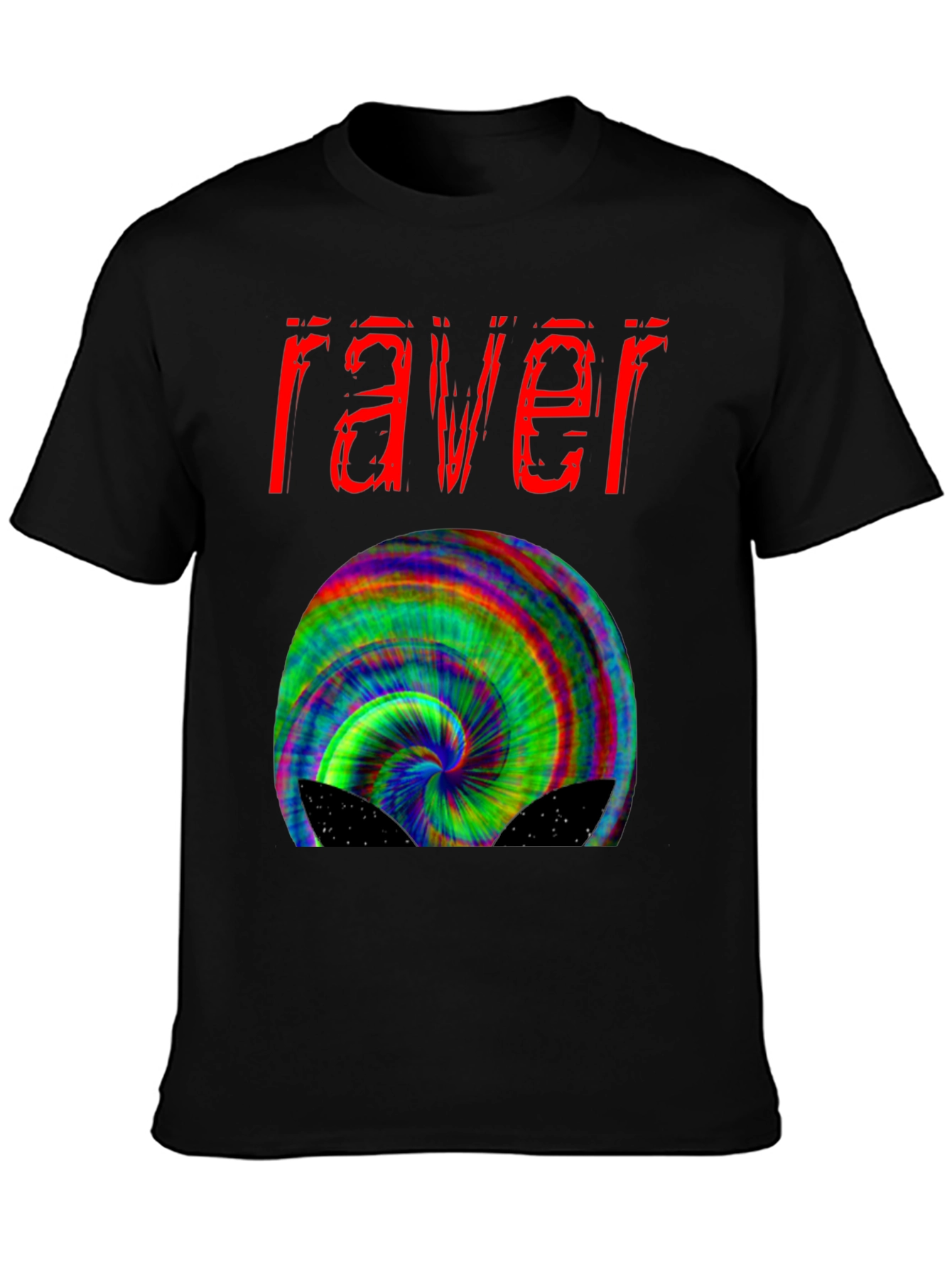 Raver Trippy T-Shirt - Psychedelic Design