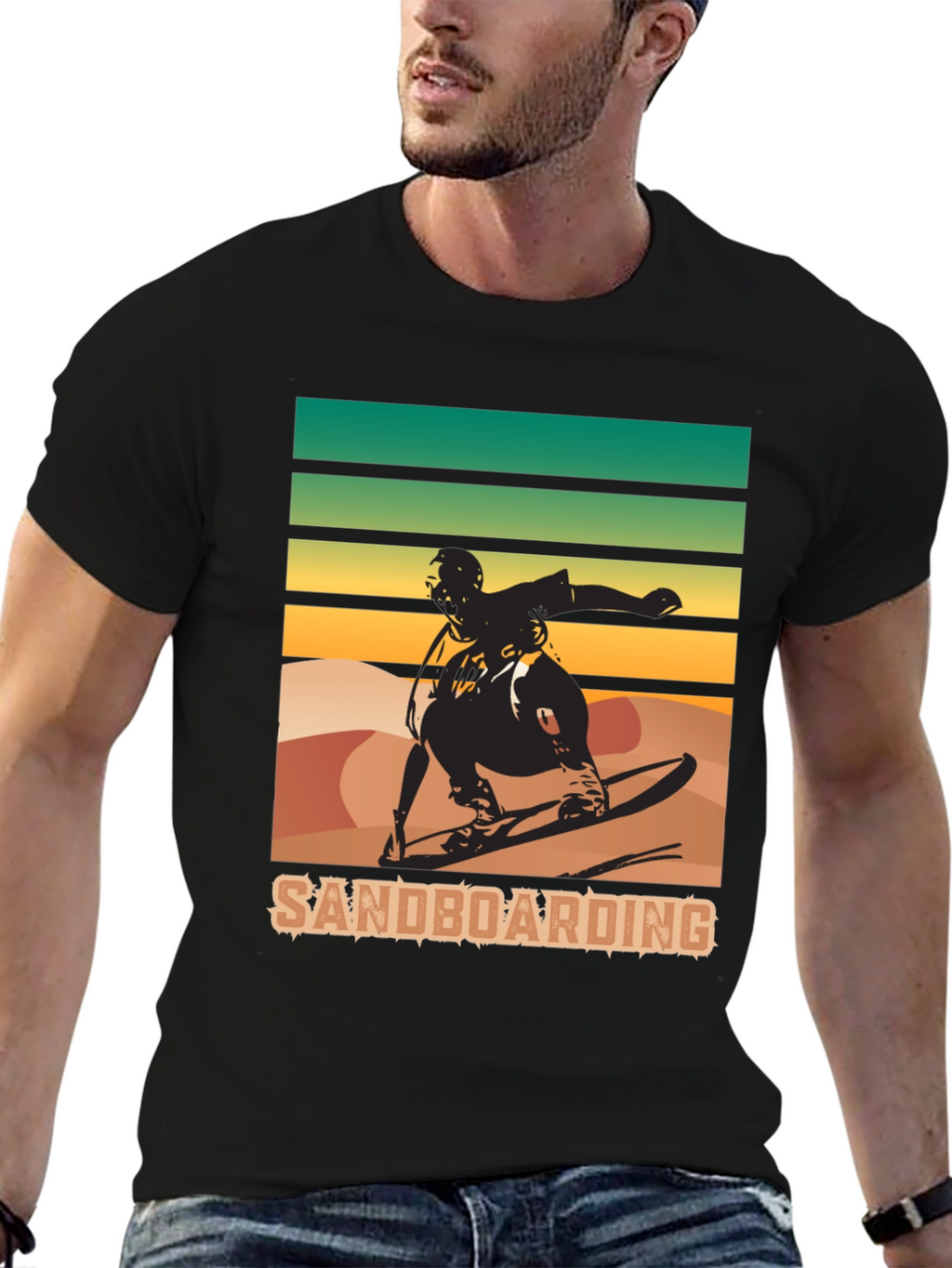 Sandboarding T-Shirt: Retro Style Sports Tee