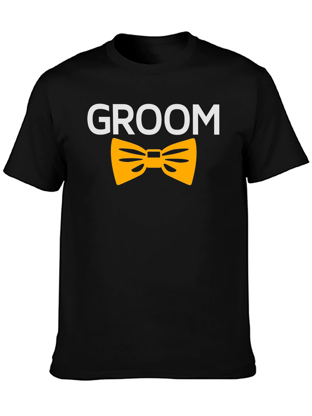 Groom T-Shirt - Black with Bowtie