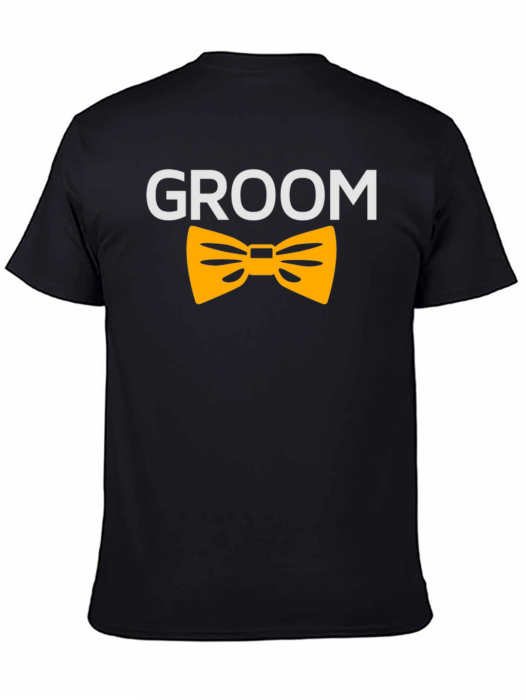 Groom T-Shirt - Black with Bowtie