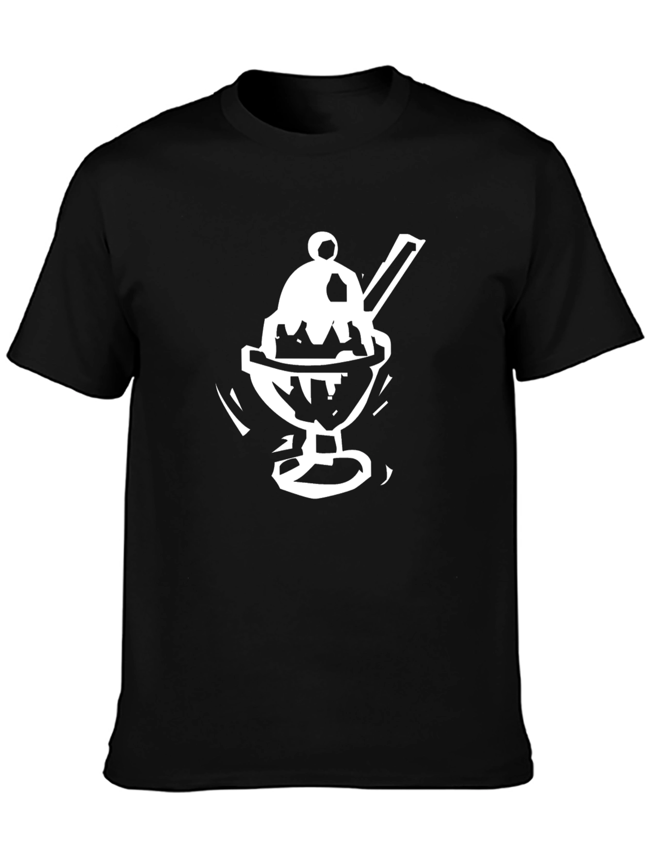 Black Ice Cream Sundae T-Shirt