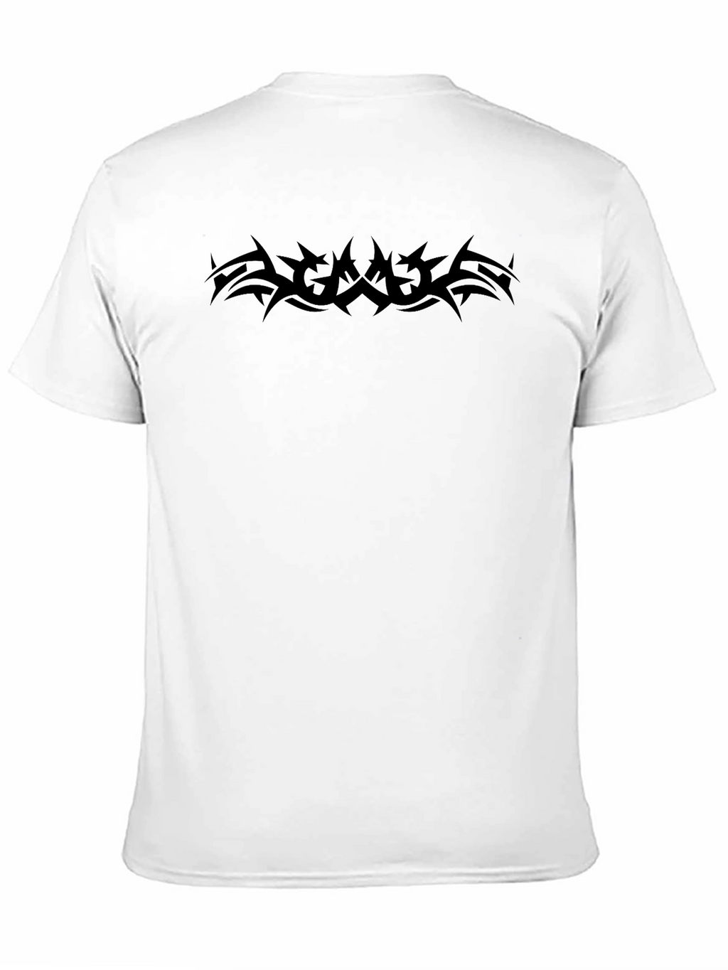Edgy Tribal Graphic Black T-Shirt