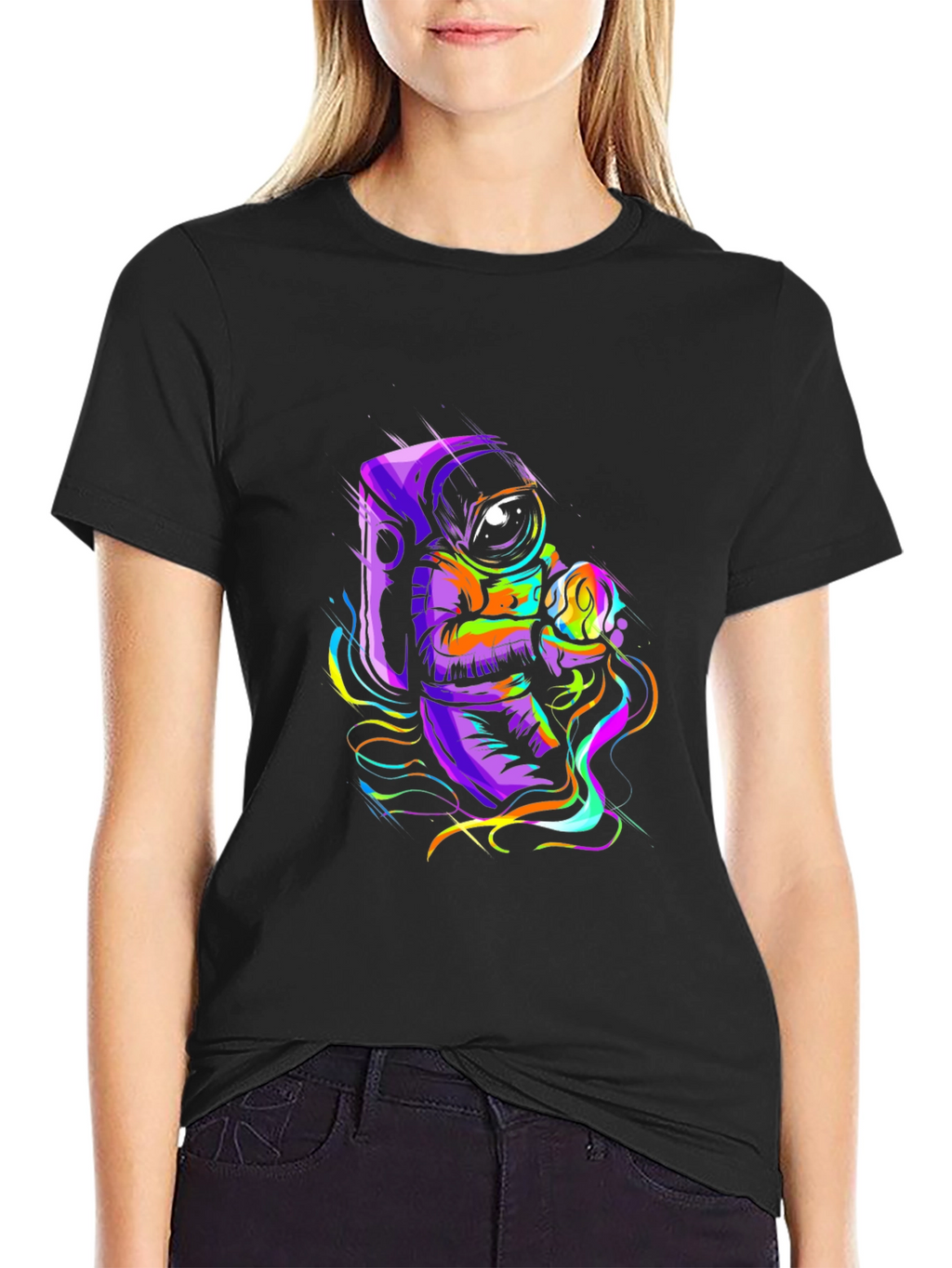 Astronaut Graphic Tee - Space Art T-Shirt