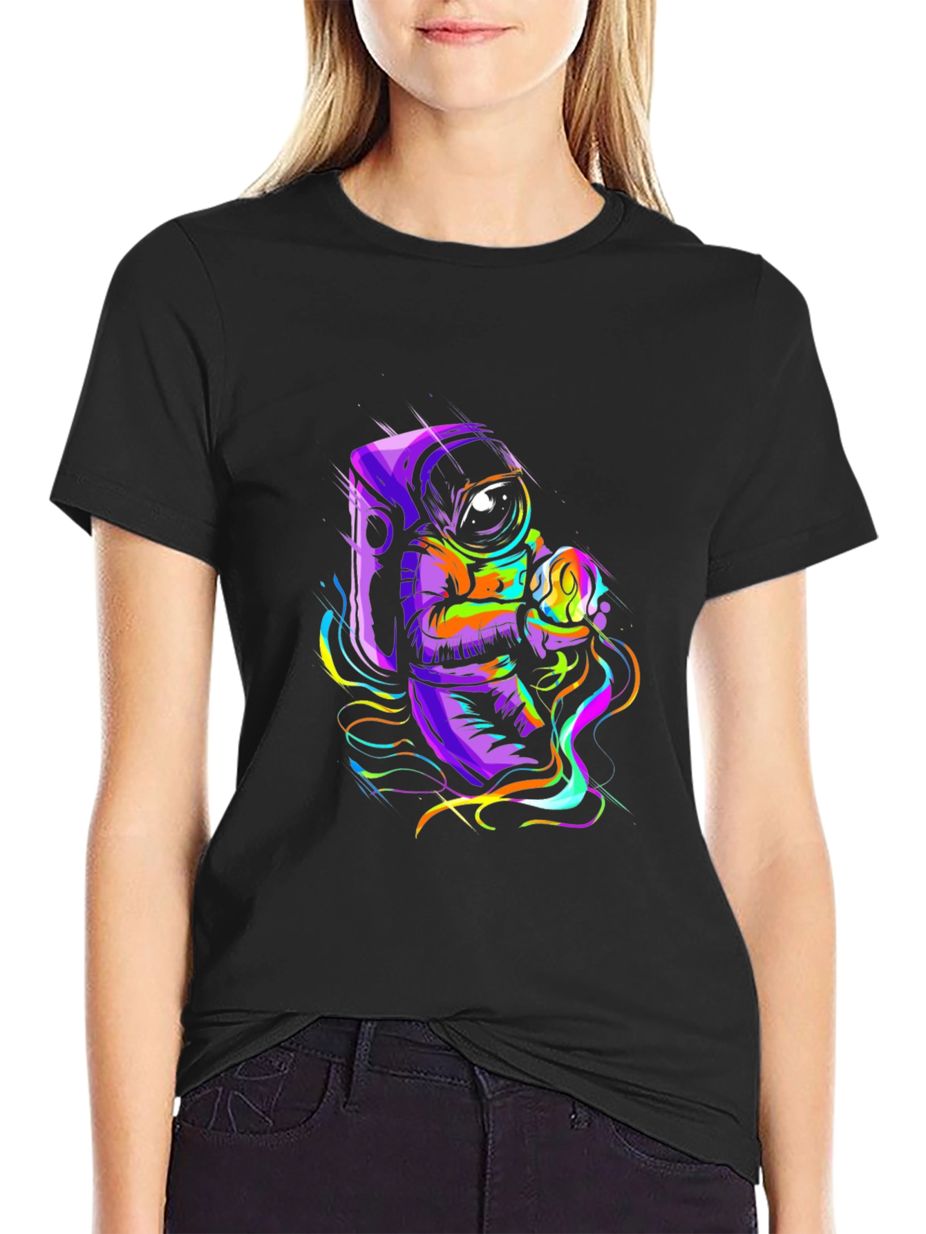 Astronaut Graphic Tee - Space Art T-Shirt